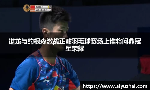 谌龙与约根森激战正酣羽毛球赛场上谁将问鼎冠军荣耀