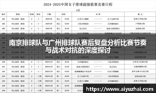 南京排球队与广州排球队赛后复盘分析比赛节奏与战术对抗的深度探讨